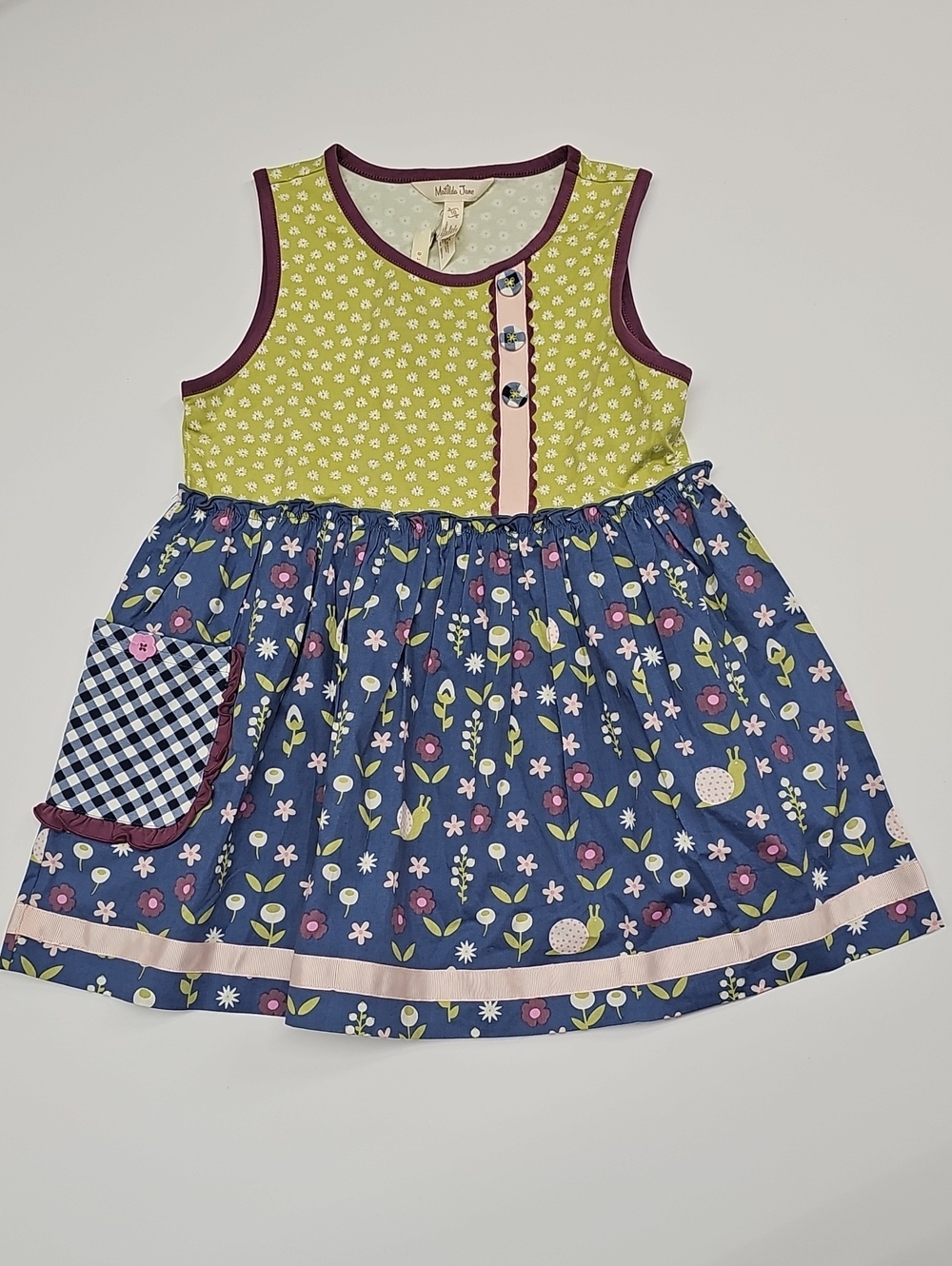NWT Matilda Jane Ruffle Top Size 10Y Multicolor